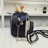 Çanta Moda Pu Deri Omuz Kayışı Stil Kamera Tasarımı Sevimli Mini Zincir Crossbody Kadınlar Küçük Vintage Çanta