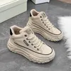 Walking Shoes Street Shoot Sneakers Ins Dik Sole 2024 Herfst Student Running Shoe Verhoog casual vrouwen