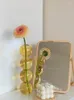 Vases transparent en verre à balle Vase de fleurs à domicile Studio Studio Decoration Soft Decoration