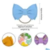 Accessori per capelli Fashion fatti a doppio strato fiocchi fascia da 4,5 pollici in tessuto per bambini bowknot bambine a banda per capelli da copricapo per bambini regali 2 dhqsv