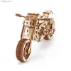 3D-Rätsel 3D-Holzmotorbike-Puzzle-Spielzeug Kinder-Erwachsenen-Montageblöcke zum Bau von DIY Off-Road-Motorradauto-Modell für die Schreibtischdekoration Y240415