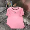 Women Tshirt miumiues designer designer luksusowy liter mody wydrukowany damski Tshirt Nowy wczesna wiosna krótka slved okrągła szyja