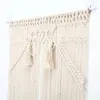 Tapices 80x150cm Cortina Macrame de pared Tapiz tejido Bohemio Puerta perfecta para la decoración de la boda del dormitorio