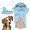 Habitant pour chiens argument arc réglable léger portable imperméable pour animaux de compagnie réfléchissant à sweats à capuche poncho avec produits en bande