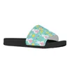 Slippels Easter Home Kawaii kleurrijke eierprint flats schoenen mode zomer strand licht sandalen meisjes schoenen cadeau 2024