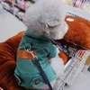 Spring Dog Suit Outfits Denim Coat Clothes with D Leash Ring for Small Medium Dogs Pet Color Jean small Costume 240411