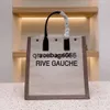 Totário de bolsa de luxo, designer de compras de alta qualidade Rive Moda Gauche ao ar livre Viagem de grande capacidade para melhor presente