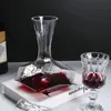 Creatività del decanter del vino irregolare 1450 ml Dispermette di vetro in vetro in vetro a aeratore di relitto replicano in vetro artistico 240415