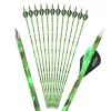 Arrow Bow Arrow 6/12/24PCS Spine 500 Camouflage Mixed Carbon Arrow Diameter 8mm Bow Archery Shooting Hunting Sport Accessories