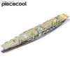 3D Puzzles Piececool Metal Model 3D Puzzle Akagi Aircraft Carrier Assembly Model Kits For Teen DIY Toy Birthday Present for Adult Y240415