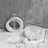 Vasos Hidroponia Molde de silicone para vasos arco vaso de arco vaso de flores de gesso de gesso pingando decoração de cerâmica de gesso