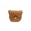 Round Big Lock Saddle Bag voor Spring 2024 Niche Design met een gevoel van veelzijdige Cross Body Visle One Shoulder Dames