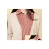 Chandards pour femmes Nouveau cardigan Femmes Spring Autumn Long Lady Cashmere Material Pull pour les vêtements d'extérieur femelle avec poches Dr Dhk1e