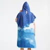 Towel Printed S Leeveless Bathrobe Men's Windproof Quick-Drying Comfortable Skin-Friendly And Convenient Bath For Adults