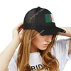 Kogelcaps algerije vlag borduurwerk hoed heren dames sport honkbal ademende mesh zomer zon vizier hoofddeksel op maat gemaakte logo