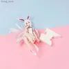 Action Toy Figures 19cm Game Anime Mmihoyo Figur Yae Sakura Pink and White Sexy Cheongsam sittande modellleksaker PVC presentdockan samling Ornament Y240415