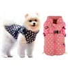 Vêtements pour chiens gilet pour animaux de compagnie d'hiver vestes chaudes douces xs-xxl avec harnais pour petits chiens moyens de chiens chihuahua vêtements