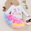 Baby's First Year Dress Girl's First Year Dress Long Sleeve Wrap Bottom Coat Pink Princess Dress Set