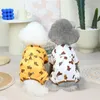 Appareils pour chiens Animal Match Vêtements pour animaux de compagnie d'hiver Pybs de combinaison pour combinaison pour les petits chiens Chiwawa chiot chemise pyjamas combinaison