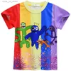 Vêtements de vêtements gibier enfants cosplay t-shirt filles garçons manches courtes caricatures d'été