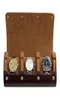 Портативные 3 слота Travel Business Watch Case Chic Leather Display Vine Watch Organizer Организатор кожаный палаток 2207198707662