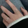 Eheringe Boho Punk Vintage Kristallketten Ring für Frauen Männer Einstellbare Größe Geometrischer exquisiter kreativer Schmuck Großhandel Großhandel