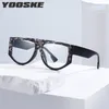 نظارة شمسية إطارات yooske 2024 مضاد الأزرق فاتح مرآة مسطحة الأنيقة الإطار eyeglass