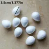 Decorative Flowers H 3.5cm 100pcs White Water Drop Modeling Foam Rose Bud For Nylon Stocking Flower Accessories Polystyrene Styrofoam Buds