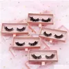 Faux cils 3d vison du peluche moelleux cils doux dramtique épais bouclé croix faux cils de maquillage