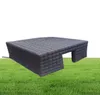 NY ARRIVER BLACK 8X8X38M Black Cube Tält Uppblåsbar kubik Marquee House Square Party Cinema Building Customized5456004