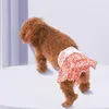 Hundekleidung 3PCs Haustier Windeln Physiologische Hosen Sanitärhöfen |Waschbare weibliche Röcke Shorts hochsaugende Unterwäsche