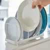 Kitchen Storage Drain Dish Rack Iron Material Punch-free Multi-function Pot Pan Plates Organizer Multi-layer Cutting Board