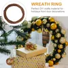 Decorative Flowers 2 Pcs Window Christmas Vine Ring Artificial Grapes Xmas Wreath Rattan Circle Festival DIY