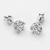 スタッドイヤリング1ct d女性用モイサナイト925 Sterling Silver Diamond Earring Wedding with GRAトップ品質のジュエリー