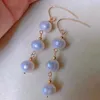 Boucles d'oreilles en peluche naturelle baroque blanc perlé oreille 18k cadeau doré homme cerceau de fête de pierre de pierre de pierre précieuse personnalisée décontractée