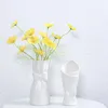 Vases Nordic Creative Vase Decoration Living Room Arrange de fleurs Porche en céramique de mariage haut de gamme