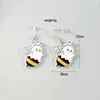 Orecchini per borchie Acrilico carino Halloween Flowkin Pumpkin Bee Ornament Ghost