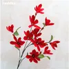 Dekorativa blommor 88 cm Silk Flower Azaleas Magnolia Artificial Bouquet 11 Heads For Wedding Home DIY Vintage Decoration Fake