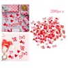 Party Decoration 200 Pieces Valentine's Day Confetti Heart Valentine For Wedding Dessert Tables Invitations Anniversary Engagement