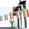 Decoração do partido 38pcs 14x21cm Bandeira colorida Banner gay colorido