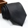 Bow Ties Fashion Men's Tie 8cm Necclues Solid Striped Dot Jacquard Neck Vrecons à coude pour les affaires de mariage