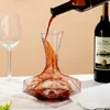 Creatività del decanter del vino irregolare 1450 ml Dispermette di vetro in vetro in vetro a aeratore di relitto replicano in vetro artistico 240415