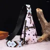 Drawstring Leopard Plush Crossbody Sling Bags Women Vintage veelzijdige gitaarband Fanny Packs vrouwelijke mode grote capaciteit borsttas