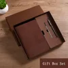 Business Notebook Office Notepad Gifts Box Metal Pendant Bokmärke 100 Sheets 80gsm Premium Paper Work Planner School Stationery