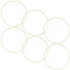 Decorative Flowers 12 Pcs Dream Catcher Hoop Craft DIY Rings Frame Moon Wreath Making Tool Wind Chimes Windbell Metal Gold Frames