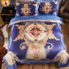 Set di biancheria da letto GXC Royal Luxury Set Tribute Silk Jacquard Foglio per letti copripiumino 4pcs di fascia alta