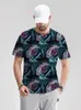 2024 Men's Short sleeved Summer Fitness T-shirt Contrast Color T-shirt rose Designer T-shirt Men's Luxury Brand Short sleeved Street Dance Top Shorts Casual Wear DDTXA22