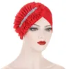 Etniska kläder Flower Turban Women Chemo Cap Muslim Hijab Stretch Headscarf Beanies Bonnet Hat håravfall täcker huvudkläder wrap turbante mujer