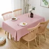 Table Cloth Tablecloth Pure Color Waterproof And Oil Disposable Rectangular PVC Mat_AN1136