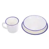 Servis uppsättningar Dish Cup Set Kitchen Decor Creative Plate Bowl Dekorera hushåll TEA Melamin Hem Drinkning Kontor Chaiers